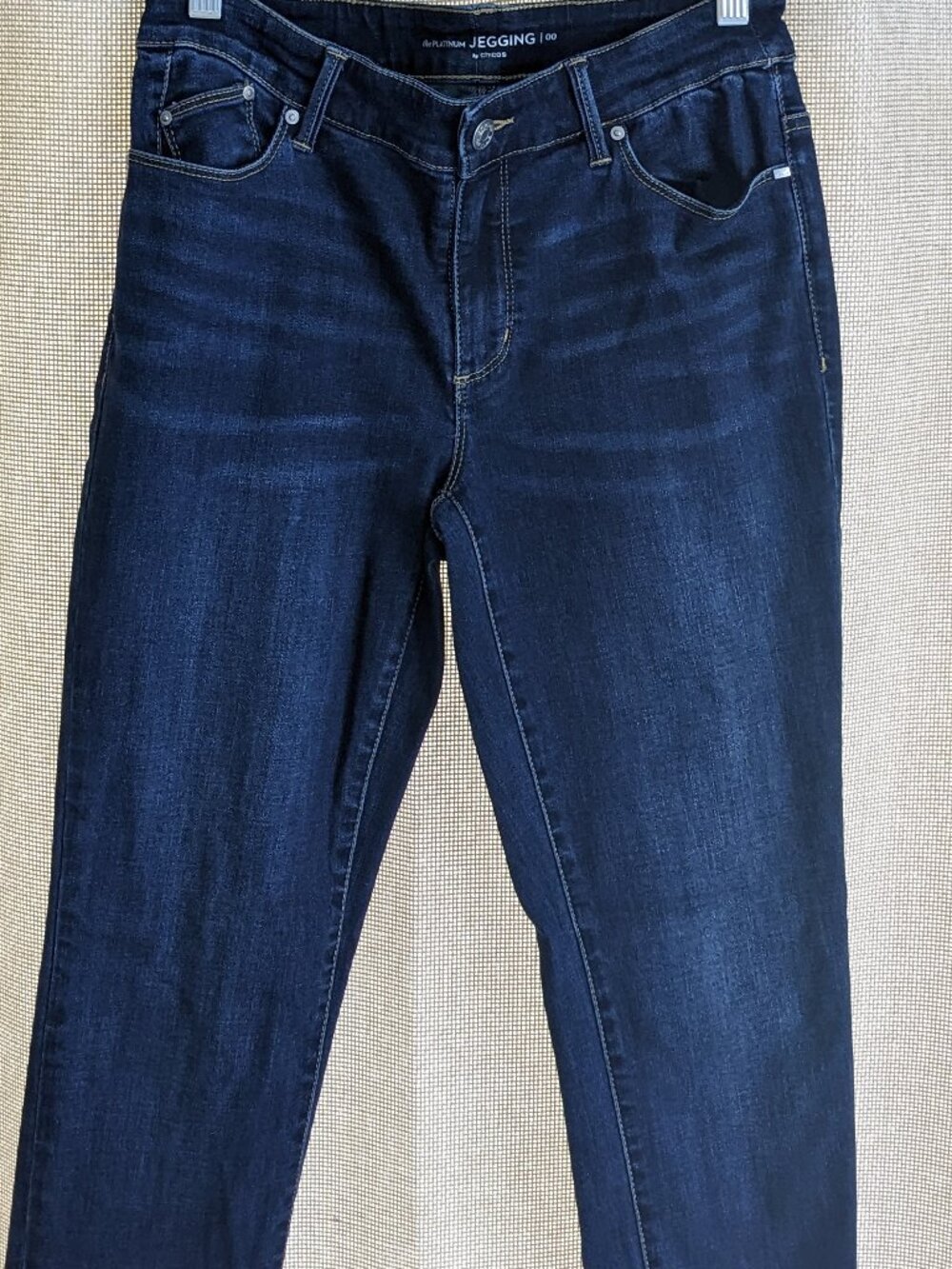 Chico's the Platinum Jegging Dark Wash Blue Jeans 5 Pocket, Chico's Size 00